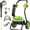Amazon:$124.19 ($179.99)Greenworks 2000 Max PSI @ 1.1 GPM (13 Amp) Electric Pressure Washer (Black Frame) PWMA Certified, Green
