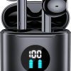 Amazon :$9.99 ($199.99)Wireless Earbuds Bluetooth Headphones 60Hrs Playtime Ear Buds with LED Display Charging Case Microphone Immersive Stereo Audio Headset IPX7 Waterproof Sports Earphones for iOS Android Laptop Black