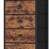 Amazon :$59.99 ($79.99)Furnulem Dresser with 7 Drawers,Tall Chest of Drawers Industrial Fabric Dresser for Bedroom,Vertical Storage Tower Bedside Furniture in Living Room,Closet,Entryway-Sturdy Steel Frame(Rustic Brown)