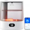 Amazon:$51.19 ($79.99)GoveeLife Smart Humidifiers for Bedroom, 6L Cool Mist Top Fill for Large Room, Humidity Sensor, Auto Mode, Schedule, 60H Quiet Runtime, WiFi Humidifier Essence Diffuser for Baby Plant, Work with Alexa