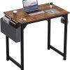 Amazon : $19.96 ($29.96) DUMOS 32 Inch Office Small Computer Desk Modern Simple Style Writing Study Work Table for Home Bedroom - Wood Brown