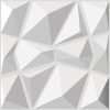 Amazon :$33.99 ($39.99)Art3d Decorative 3D Wall Panels in Diamond Design, 12''x12'' Matt White (33 Pack)