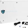 Amazon : $128.20 ($199.95)  Rockville RXM-S6 Marine/Boat 6 Channel Amplifier 2600 Watt Peak / 660W Dyno-Certified RMS With Status Mode LED Indicator, White