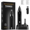 Amazon - Ear and Nose Hair Trimmer for Men, 2025 Professional Painless USB Rechargeable Eyebrow & Facial Hair Trimmer for Men Women, Powerful Motor, Dual Edge Blades, IPX7 Waterproof for Easy to Clean