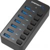 Amazon : $29.99 ($44.99) SABRENT 36W 7 Port USB 3.0 Hub with Individual Power Switches and LEDs Includes 36W 12V/3A Power Adapter (HB-BUP7)
