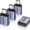 Amazon: $6.99 ($9.99) 4pk USB C to USB Adapter, 10Gbps USBC Male to USB 3.2 Female