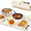 Amazon:$19.99 ($58.49)Electric Food Warming Mat for Heating - Portable Foldable Silicone Warming Tray for Party Travel Kitchen Cooking Heating Mat for Food 3 Temperature Settings(Beige)