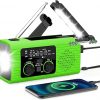 Amazon:$16.19 ($33.99)Emergency Radio 4000mAh Solar Hand Crank AM/FM/NOAA Portable Weather Radio with Phone Charger, LED Flashlight, Reading Lamp, SOS Alarm, Headphone Jack for Indoor Outdoor Emergency, USB Charged