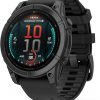Amazon:$599.99 ($799.99)Garmin fēnix® E – 47 mm, AMOLED, Premium Multisport GPS Smartwatch, Long-Lasting Battery Life, Slate Gray Steel with Black Band