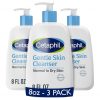 Amazon : $12.90 ($26.37)  Cetaphil Face Wash, Hydrating Gentle Skin Cleanser for Dry to Normal Sensitive Skin, NEW 8 oz 3 Pack, Fragrance Free, Soap Free and Non-Foaming