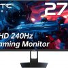 Amazon : $169.99 ($279.99) 27 Inch Gaming Monitor 240Hz 1440P QHD Computer Monitor, FreeSync G-Sync Compatible, 1ms 2K Gamer Monitor with HDR, 130% sRGB, HDMI DisplayPort, Tilt Adjustable, Eye Care,H27E22S
