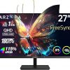 Amazon : $129.99 ($199.99) ARZOPA 27'' 180HZ Gaming Monitor -2K QHD 2560x1440 Fast IPS Computer PC Display 115% sRGB Adaptive-Sync 1ms Response, 1x Display Port 1.4, 1x HDMI 2.0, 1x USB C -M1RC