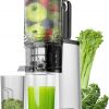 Amazon : $139.99 ($239.99)   Cold Press Juicer, 5.8'' Wide Feed Chute Juice Extractor Machine with 400W, High Juice Yield, Slow Masticating Juicer for Whole Vegetables & Fruits, Metallic Silver