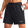 Amazon : $12.34 ($18.99) Pudolla Men's Workout Running Shorts Lightweight Gym Athletic Shorts for Men with Zipper Pockets