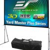 Amazon : $229.99 ($682.00) Elite Screens Yard Master Plus, 145-INCH 16:9 Height Setting Adjustable Portable Projector Screen, 4K HD Outdoor Indoor Movie Theater Front Projection, US Based Company 2-YEAR WARRANTY, OMS145H2PLUS