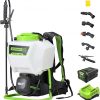 Amazon : $188.99 ($269.99)  Greenworks 80V 4 Gallon Battery Powered Backpack Sprayer with 5 Tips, 70PSI Pressure-Weed Killer, Pest Control, Sanitizing & Garden Spraying, High-Pressure Sprayer, 2.0Ah Battery and Charger Included