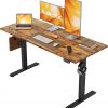 Amazon : $99.99 ($119.99)  Agilestic Electric Standing Desk, 48 x 24 Inches Height Adjustable, Sit Stand Up for Work Office Home, Ergonomic Rising Computer Table With Memory Preset, Rustic Brown
