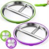 Amazon:  $8.49 ($25.99) Stainless Steel Kids Plates, 2 Pcs Baby Suction Plates