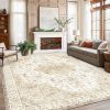Amazon : $55.99 ($109.99)  Amada 8x10 Area Rugs, Non-Slip Washable Rug with Low Profile, Durable Bound Edge, Soft Large Vintage Rug for Living Room, Bedroom, Dinning Room, Home Office