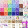 Amazon:  $3.59 ($8.99)  6000 Clay Beads Bracelet Making Kit, 24 Colors