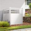 Amazon : $74.94 ($136.49) Elevens 48'' W X 48'' H Privacy Screen Outdoor Fence Panels for Air Conditioner and Trash Can, Vinyl Privacy Fence, Privacy Screen Kit (2 Panels-White)