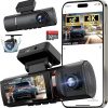 Amazon:  $47.49 ($94.99) 3 Channel 4K Dash Cam Front, 1080P Dash Camera Rear and Inside