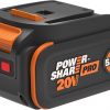 Amazon:$89.00 ($119.99)WORX Battery 20V 5.0 Ah PowerShare Pro Lithium-ion Battery, WA3675