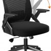 Amazon:$61.33 ($89.99)COMHOMA Office Chair with Flip-up Armrests Ergonomic Computer Desk Chair with Adaptive Lumbar Support, Breathable Mesh Swivel Tilt Task Study Chair with Wheels for Home, Bedroom, Black