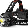 Amazon:$14.38 ($35.97)AKNEAR LED Rechargeable Headlamp 2980 High Lumens, 95 Hours Endurance Head Lamp with Zoomable & 12 Modes & IPX7 Waterproof & 125° Adjustable, Super Bright Head Light for Outdoor, Camping, Hard Hat