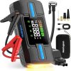 Amazon:$34.99 ($69.99)Jump Starter with Air Compressor, 3000A 160PSI Car Battery Jump Starter for 9.0L Gas & 8.0L Diesel Engines, 12V Portable Car Jumper with LCD Display & 4-Mode LED Flashlight