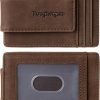 Amazon :$3.99 ($9.99)Toughergun Slim Minimalist Wallet for Men with Magnetic Money Clip Leather Wallet, Credit Card Holder RFID Blocking Front Pocket Holds Cash and Cards
