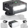 Amazon:$22.49 ($44.99)Godox Mini Flash Camera Flash Speedlite for Sony ZV1/ZV-E10, Canon, Nikon, Fuji & Ricoh GR3 GN15, 7-Level Power Adjustment, 230 Flashes with Cameras with Single-Contact Hotshoe and Diffuser