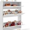 Amazon : $42.66 ($115.99)   VEVOR Shoe Storage Cabinet for Entryway, 31.5'' D x 9.4'' W x 47.3'' H, White