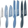Amazon : $13.99 ($24.99) MasterChef Kitchen Knife Set with Covers, 6 Professional Chef Knives for Home Kitchens, Extra Sharp Cutting Stainless Steel Blades & Protective Sheaths, Soft-Touch Easy-Grip Handles, Nordic Blues