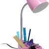 Amazon : $16.73 ($24.99)  Simple Designs LD1067-PNK Compartmental Desk Lamp with iPhone/iPad/Tablet Stand, Bendable Gooseneck, for Office, Living Room, Nightstand, Library, Entryway, Pink