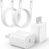 Amazon : $3.99 ($9.99)  20W USB C Fast Charger Compatible with iPhone 16/16 Plus/ 16 Pro Max/ 15/ iPad Pro, 2Pack PD USB C Charger Block with 6FT Type C to C Cable