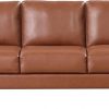 Aamazon :$372.99 ($449.00) Serta Triton 78'' Stationary Sofa, Modern Decor Love Seat Couch Living Room, Upholstered Faux Leather Sofas Furniture, Solid Easy to Install Couch for Bedroom, Caramel Brown