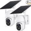 Amazon : $63.99 ($159.99) SEHMUA 2K Solar Security Cameras Wireless Outdoor, Low-Light Color Night Vision, 360° Live View, 2-Way Talk, PIR Motion Sensor, 2.4GHz Wi-Fi, White, 2 Pack