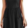 Amazon:  $9.27 ($26.68) Sleeveless Summer Casual Dress with Pockets- Womens V-Neck Knee Length Beach Hawaiian Dress