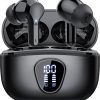 Amazon : $21.99 ($129.99) Wireless Earbuds, Bluetooth 5.4 Headphones HiFi Stereo, Bluetooth Earbuds with ENC Noise Cancelling Mic, IP7 Waterproof in Ear Earphones, 48H, LED Display Ear buds for Pad Workout Sports, Black