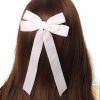 Amazon : $1.59 ($2.99) Hair Bow Clip, 2pcs Long Tail Velvet Hair Ribbon Bow Hair Clips Hair Accessories for Women, White Ribbon