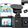 Amazon: $35.99 ($79.99) Dash Cam Front and Rear: 4K Dual Channel Dash Cam – 5GHz WiFi