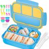 Amazon:  $7.99 ($11.99) Bento Lunch Boxes with 4 Compartments, Sauce Container