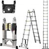 Amazon : $149.99 ($179.99) Telescoping Ladder A Frame, 16.5 Ft Compact Aluminum Extension Ladder, Portable Telescopic RV Ladder for Outdoor Camper Trips Motorhome with Tool Platform and Stabilizer Bar, 330 lb