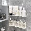 Amazon : $3.39 ($4.19) Multifunctional Wall-Mounted Storage Rack Bathroom Organizer Punch-Free Wall Shelf for Bathroom Supplies