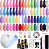 Amazon: $19.99 ($39.99) 32 Colors Gel Nail Polish Kit w/ U V Light, Spring Bright Pastel 54Pcs