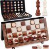 Amazon: $14.99 ($39.99) 2 in 1 Magnetic Wooden Chess and Checkers Set, 15 Inches