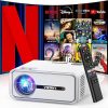 Amazon : $79.19 ($199.99)  [Netflix Officially/Dolby Audio] Smart Projector with WiFi and Bluetooth, VIZONY Native 1080P Projector with Apps Built in Netflix, Youtube, Hulu, Disney+, Portable Mini Projector for Indoor/Outdoor   at Amazon.com   Free shipping with prime or Order of $25. Don’t have Prime membership? Get 30 day free trail here