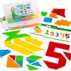 Amazon : $15.44 ($22.95) Kids First Math: Tangram Shapes Math Kit w/Activity Cards | 105 Colorful Plastic Geometric Shapes | Explore Geometry, Shapes, Matching | Visual Hands-on Math for At-Home or Classroom Learning, Ages 4+ 4.5 (31)
