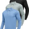 Amazon: $23.39 ($38.99) Long Sleeve Polo Shirts for Men Moisture Wicking Golf Shirts from